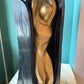 Vintage Gold and Black Abstract Female Male Lamp by FAIP