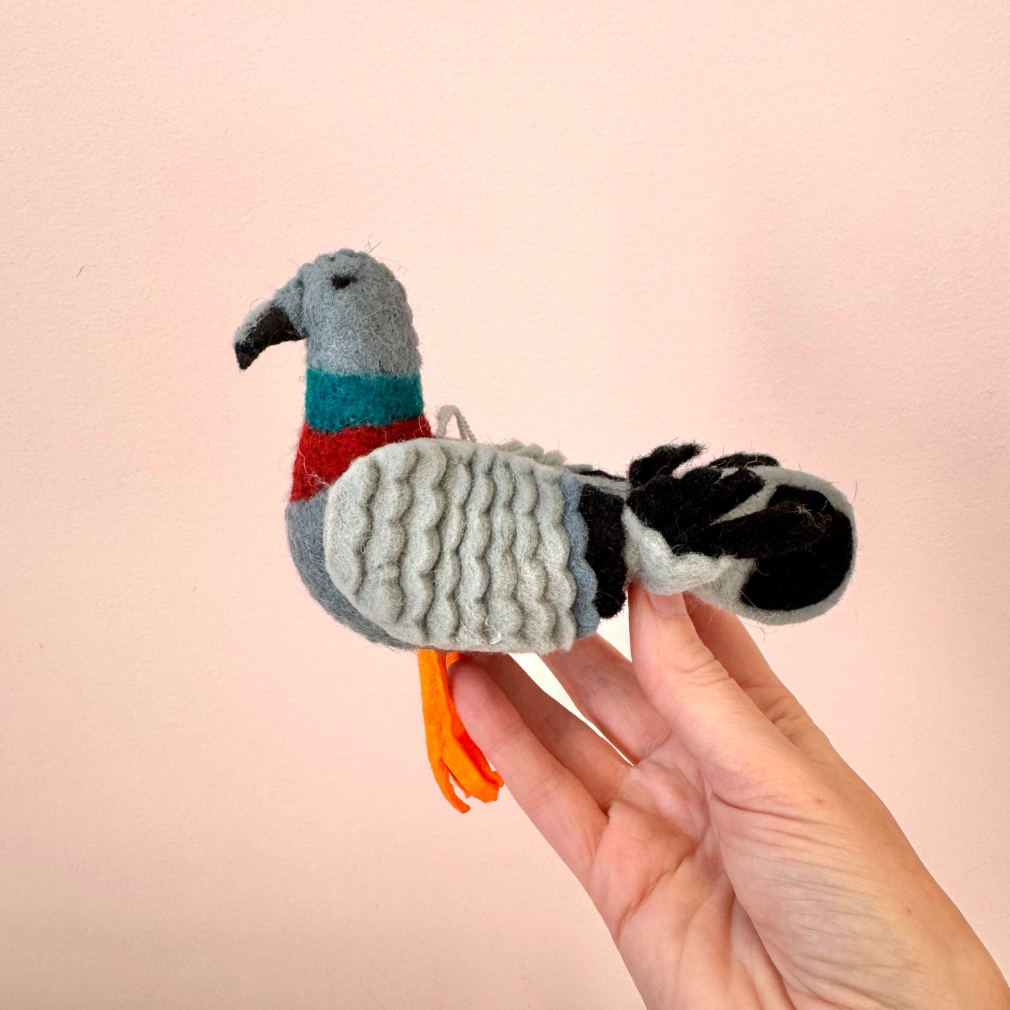 Felt Pigeon Ornament