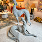 Vintage Large Pair of 1980’s Resin Dog Statues
