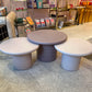 Set of 3 Vintage Nesting Mushroom Tables
