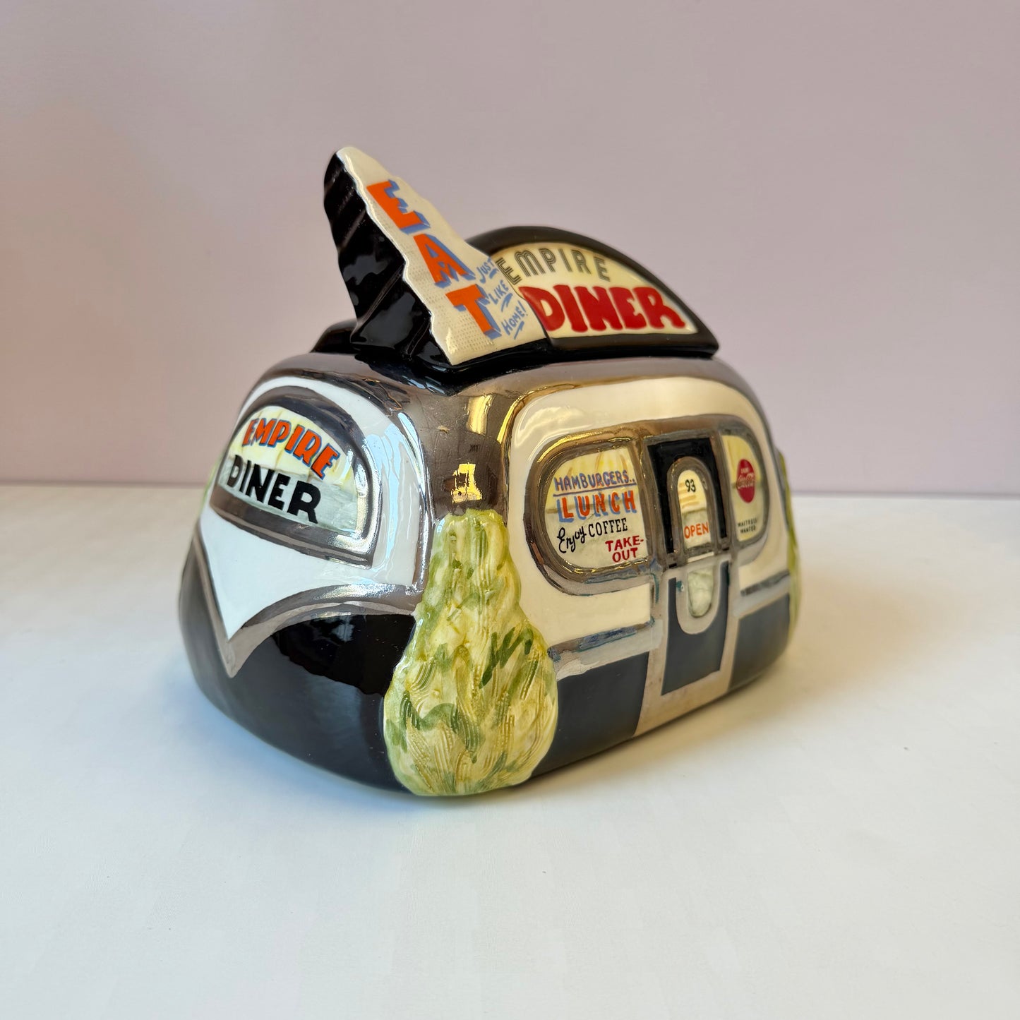 Vintage 1993 Limited Edition Signed Henry Cavanagh "Empire Diner" Cookie Jar