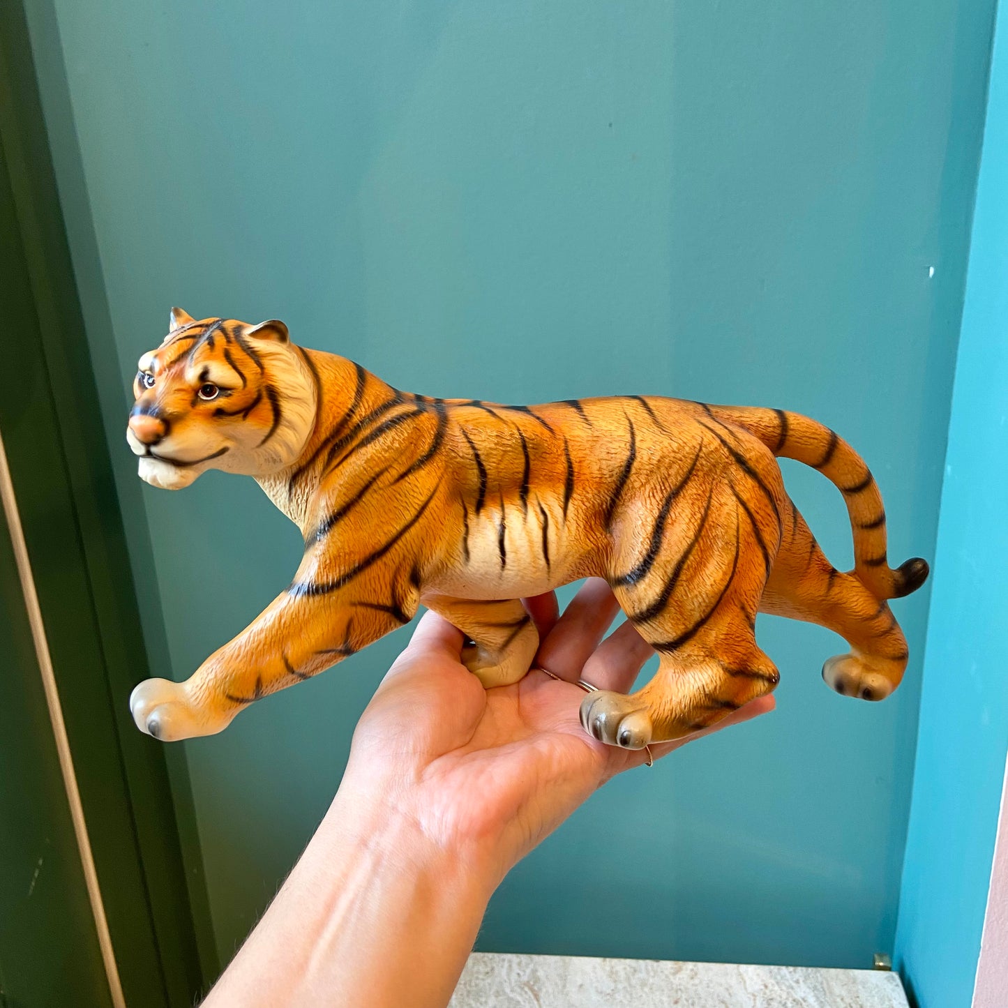 Vintage Porcelain Bengal Tiger Figurine