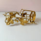 Vintage Gold Gilt Metal Ivy Leaf Bottle Holder