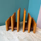 Pair of Mid Century Teak and Walnut Desk Organizer Bookends