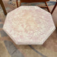 Vintage Set of 3 Pale Pink Octagonal Faux Stone Nesting Tables