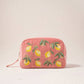 Pink Velvet Lemon Blossom Makeup Bag by Elizabeth Scarlett