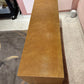 Vintage Karl Springer Style Faux Snake Embossed Console Table
