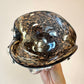 Vintage Black and Metallic Copper Murano Glass Bowl
