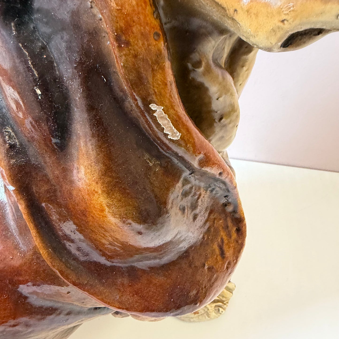 Vintage Mid-Century Extra Large Basset Hound Sculpture