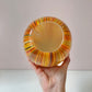 Vintage Multi-Color Feathered Glass Vase