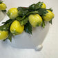 Pair of Vintage Italian Capodimonte Porcelain Lemon Wall Sconce Pockets