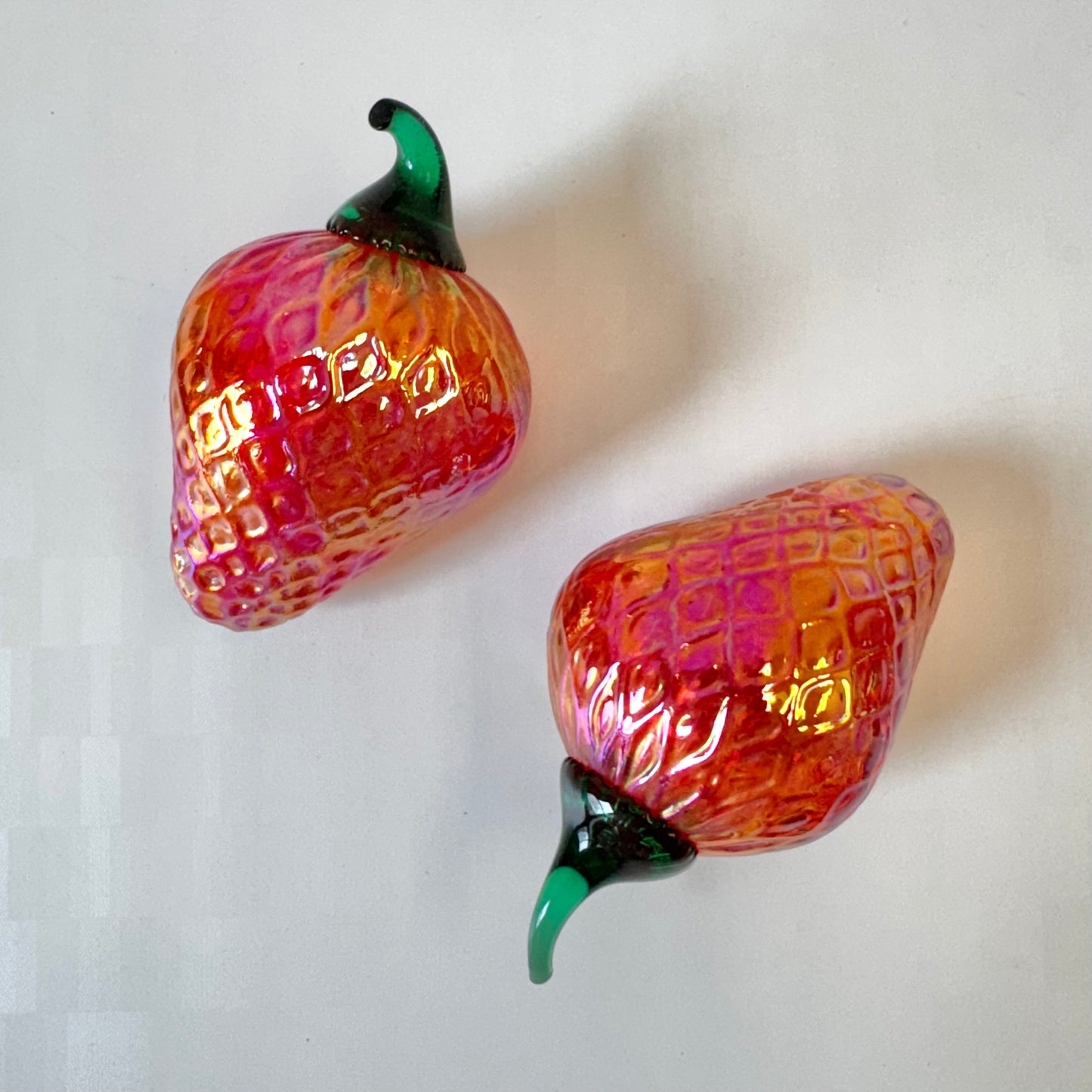 Vintage Iridescent Glass Fruit/item