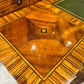 Vintage Carlton House Style Marquetry Writing Desk and Stool