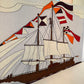 1970’s Sailboat Textile Art by Howard Smith for Vallila of Finland