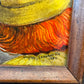 Vintage Small Original Framed "The Little Circus" 1980 Mixed Media on Board by Phyllis Londraville