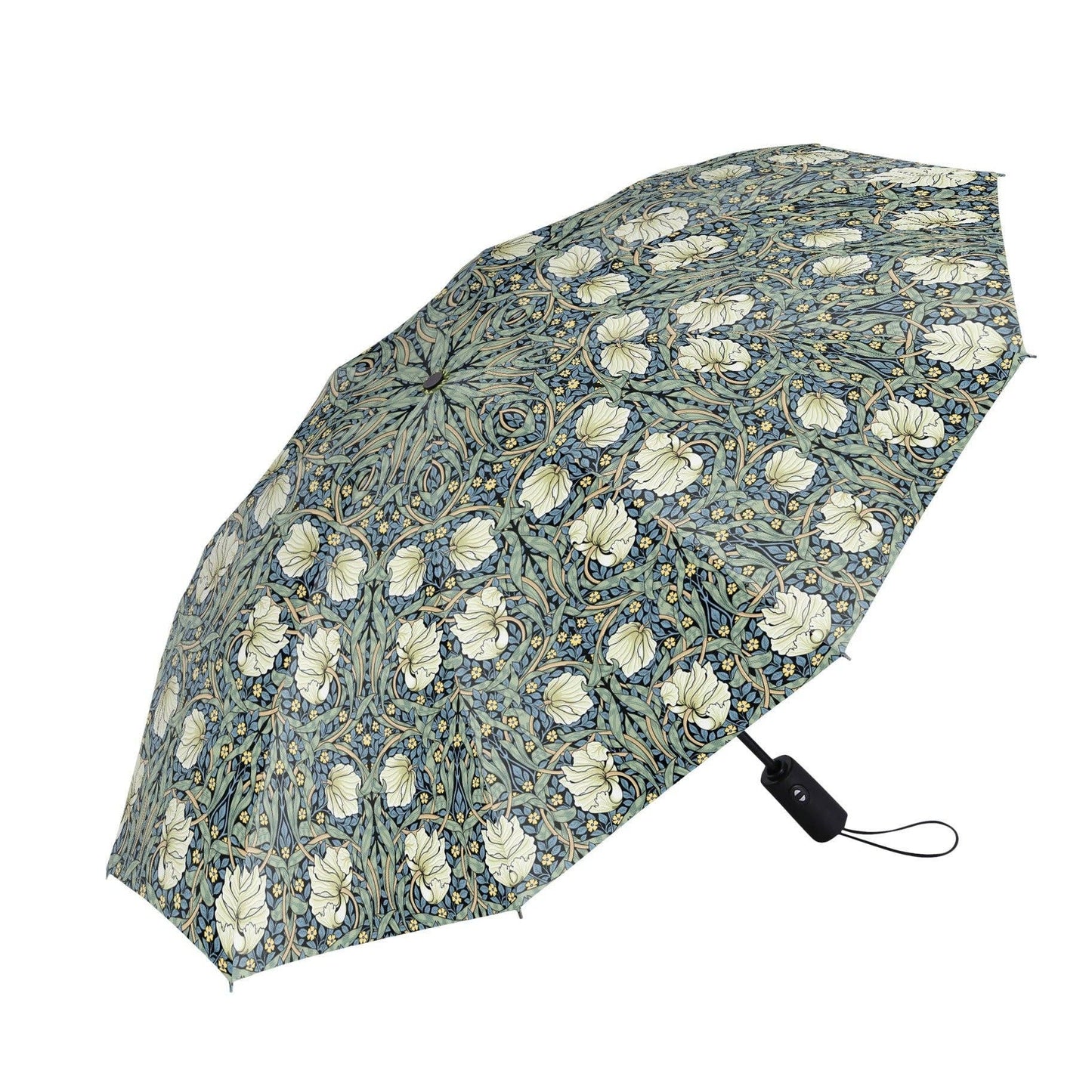 William Morris Pimpernel Blue/Green Travel Umbrella