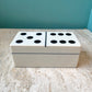 White Small Resin Domino Box