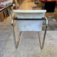 Vintage Chrome and Crackled Faux Leather Chair by Peter Protzman for Herman Miller/item