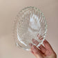 Vintage Set of 6 Glass Shell Side Plates (as is)