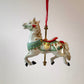 Vintage Ceramic Horse Carousel Ornament