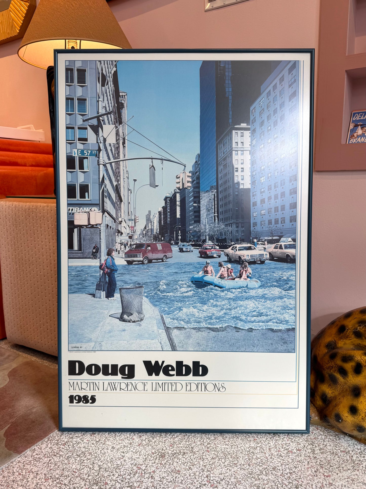 Vintage "Urban Development 2" Print Poster by Doug Webb 1985