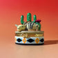Cactus & Skull Hand Painted Trinket Box
