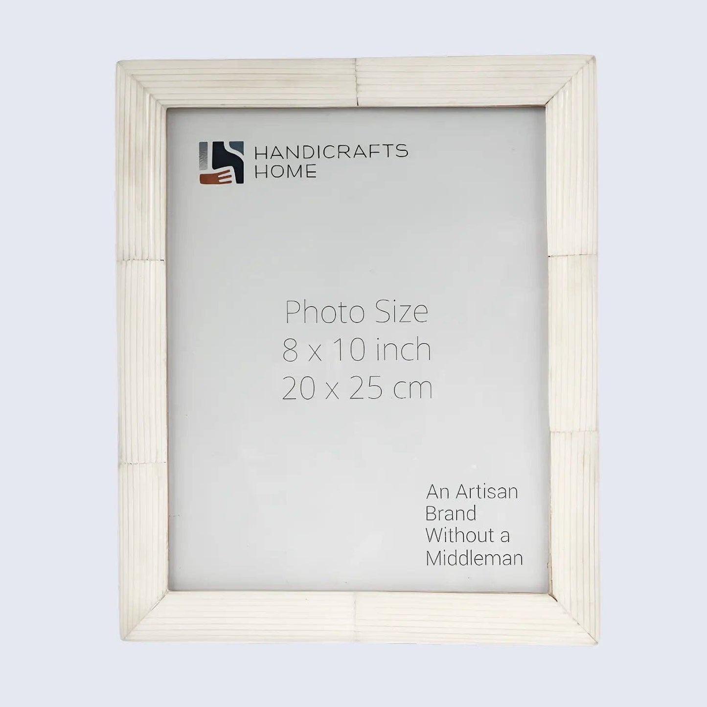 Hand Carved White Bone Inlay Photo Picture Frame 8x10