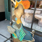 Vintage Hand Crafted Bentwood and Metal Picasso Chair by OLF