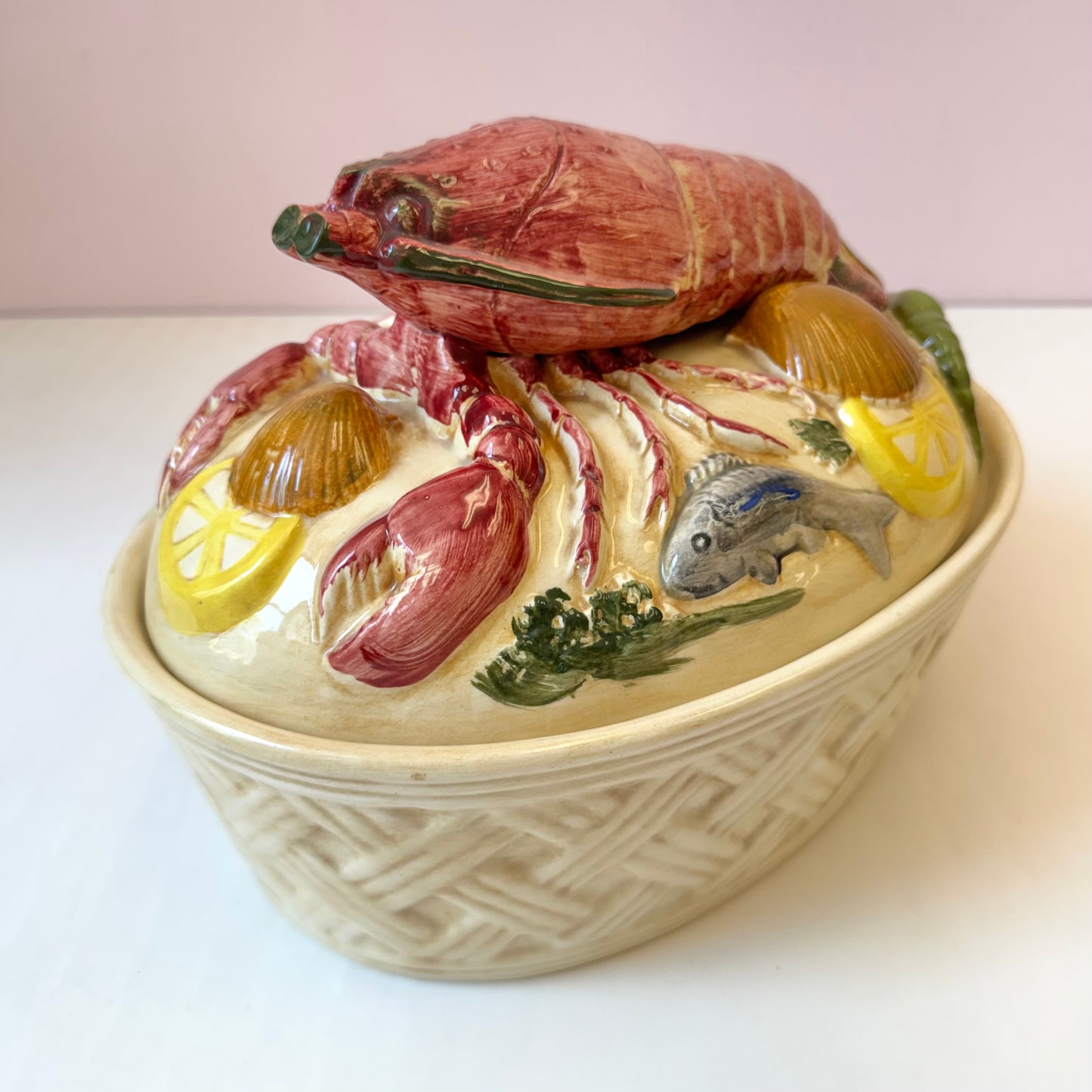 Vintage Italian Lobster Lidded Turreen