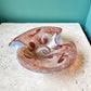 Vintage Murano Fratelli Toso Style Swirl Art Glass Bowl