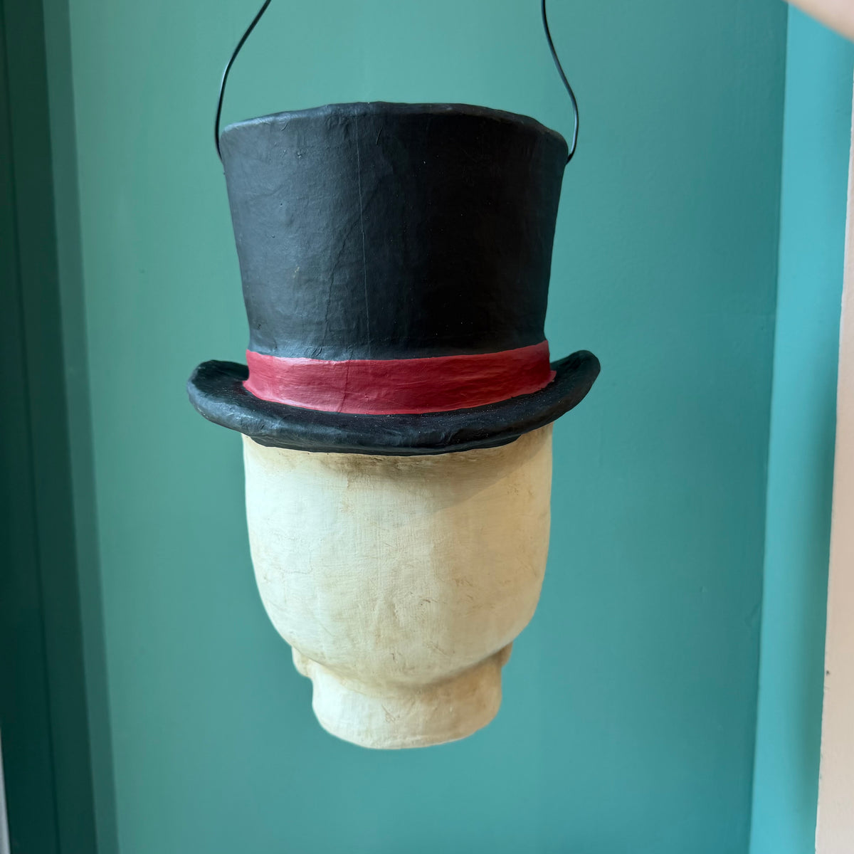 Vintage Inspired Top Hat Skull Candy Bucket