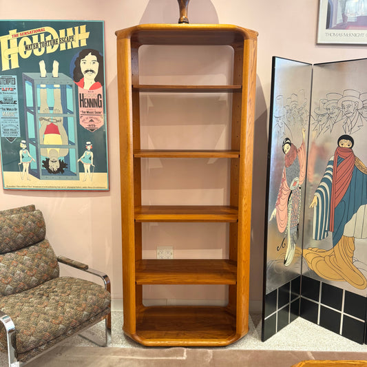 Vintage Adjustable Teak Book Shelf Signed and Dated
