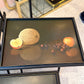 Set of 4 Vintage 1960’s Still Life Fruit Folding Tables with Stand by Artex