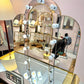 1980's Light Up Lucite Vanity and Stool by Hill Manufacturing