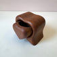 Vintage Handcrafted Redwood Heart Box