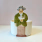 Vintage 1983 “Les Artisans” Man with Cat Ceramic Bowl