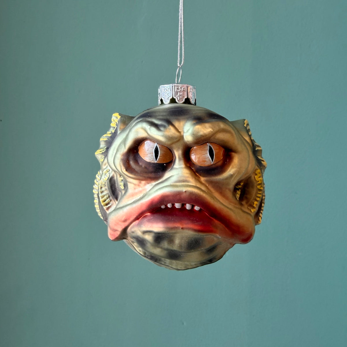 Gorenaments "Chum" Swamp Monster Glass Ornament