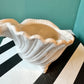 Vintage Ceramic Seashell Planter