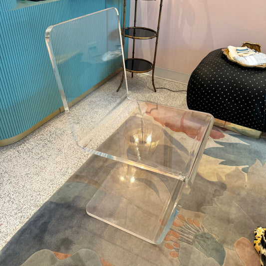 Vintage 1970’s Lucite Z Chair