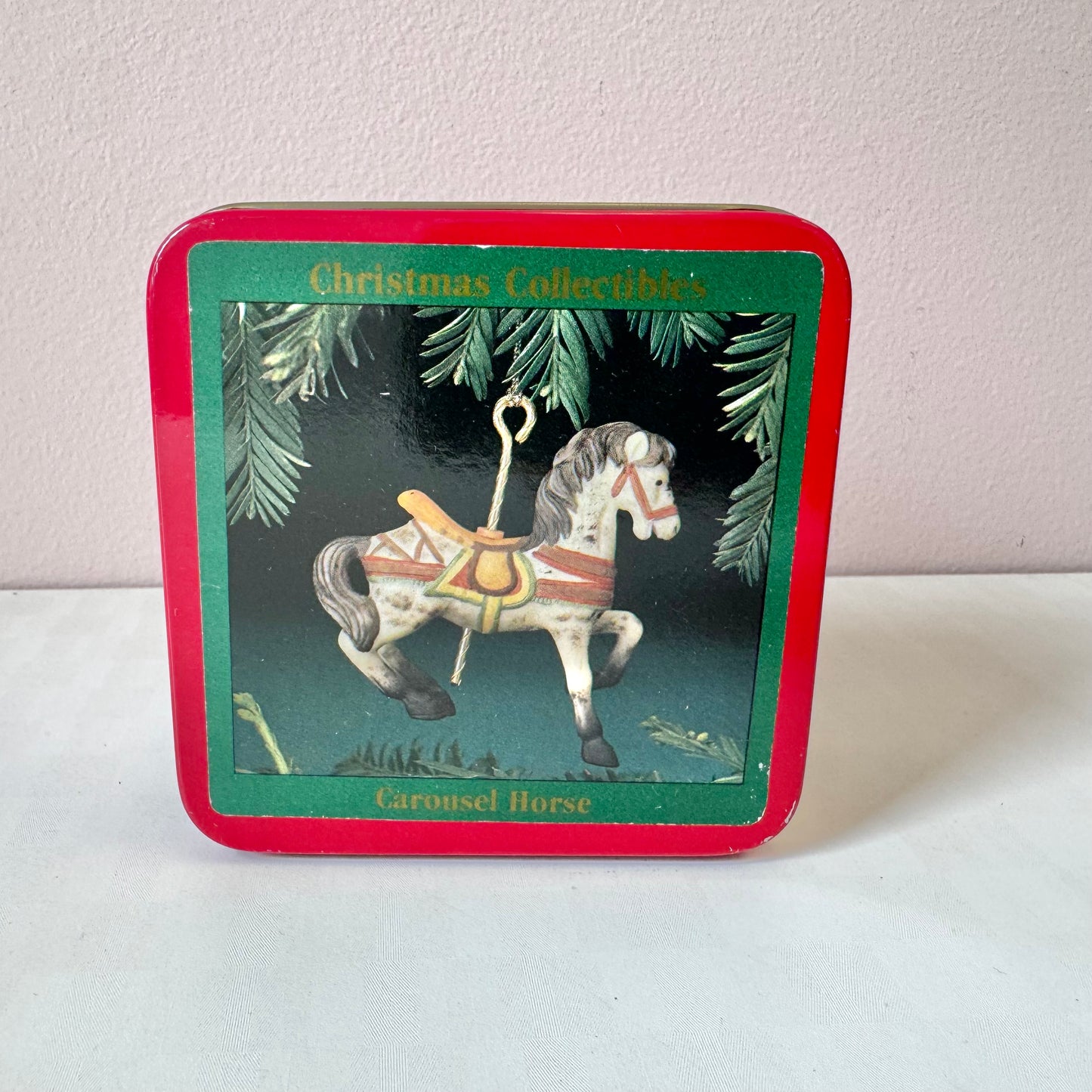 Vintage Carousel Horse Ornament in Box #9