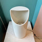 Vintage 1980's Modernist White Ceramic Lipstick Lamp