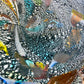 Vintage Colorful Murano Style Hand Blown Glass Bowl