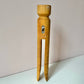 Vintage Extra Large Wooden Clothespin