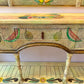 Vintage Hand Crafted Mexican Console and Mirror Set by Diseños Caaesa