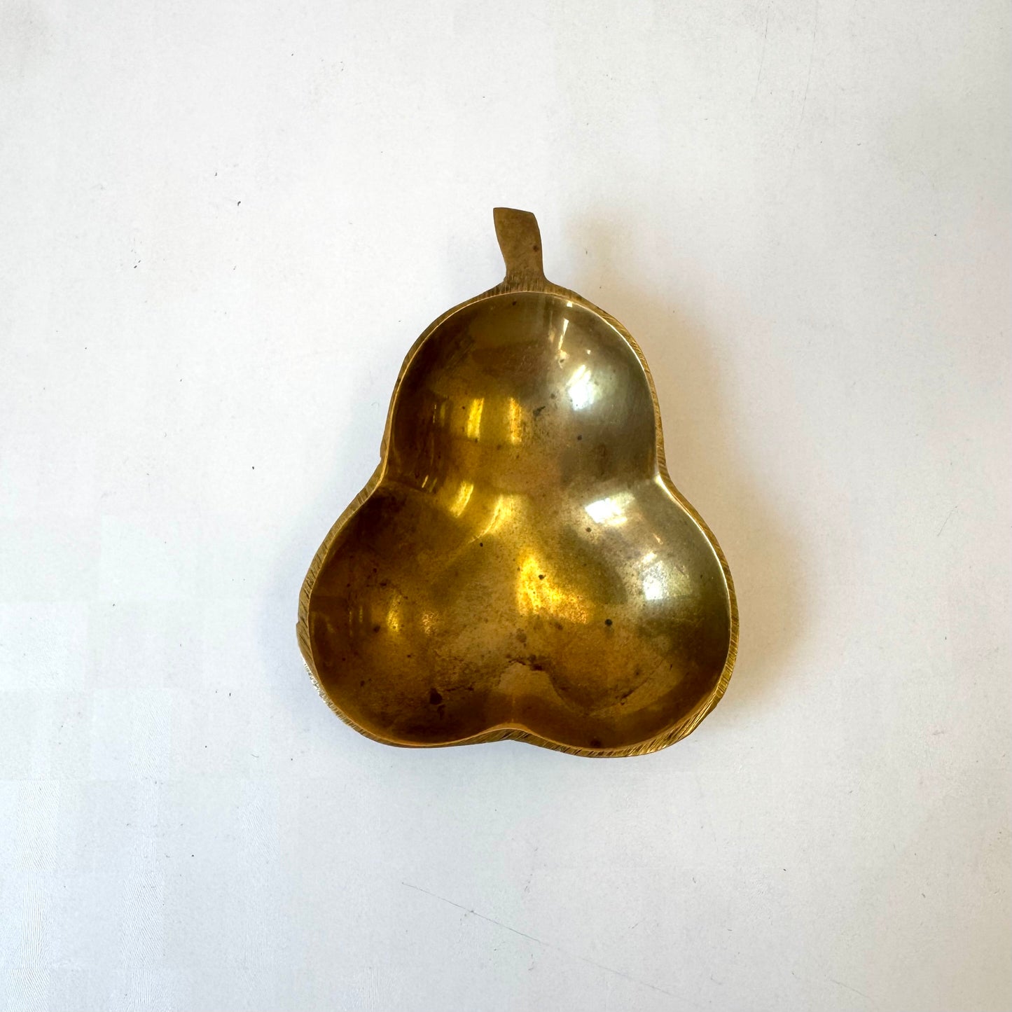 Vintage Brass Pear Catchall
