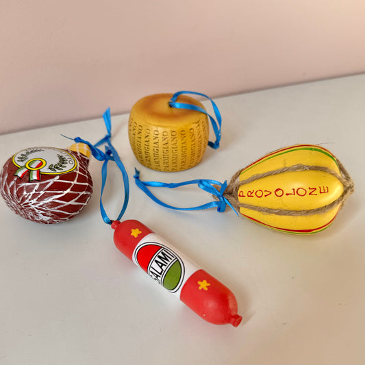 Deli Meat and Cheese Resin Food Ornaments