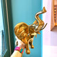 Vintage Brass Elephant Statue