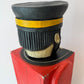 Vintage Folk Art Wooden Captain Cabinet