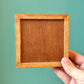 Vintage Small Square Wooden Storage Box