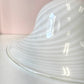 Vintage Large White Murano Glass Pendant Chandelier